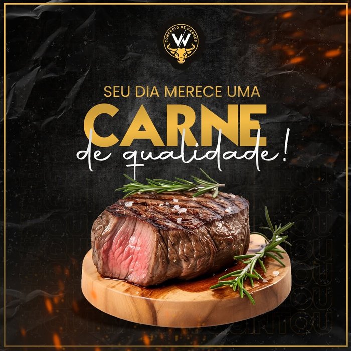 Publicação Instagram W Comércio de Carnes