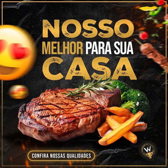 Publicação Instagram W Comércio de Carnes
